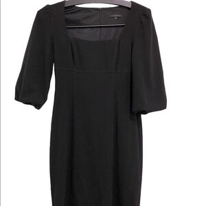 David Meister size 4 vintage black cocktail dress